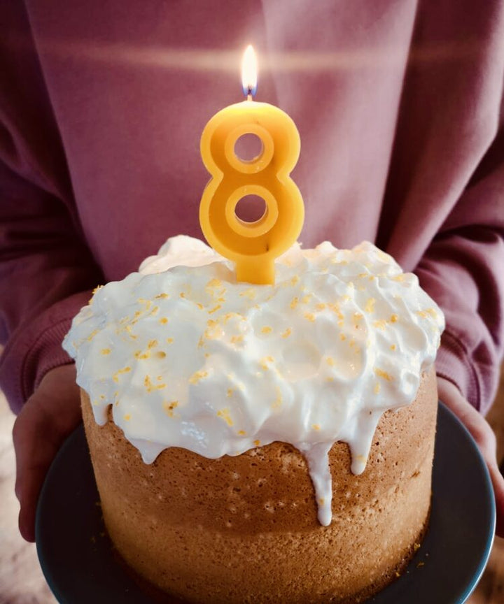 100% BEESWAX NUMBER CANDLE