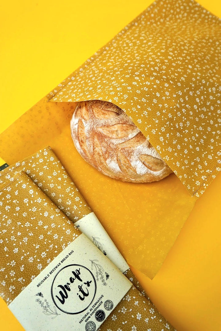BEESWAX BREAD BAG Mustard