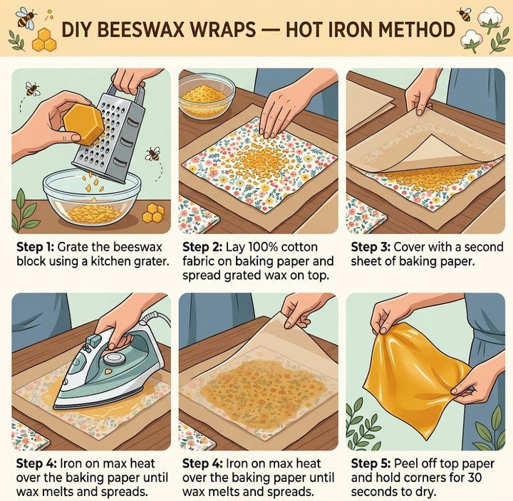 DIY Bienenwachs-Wickelblock
