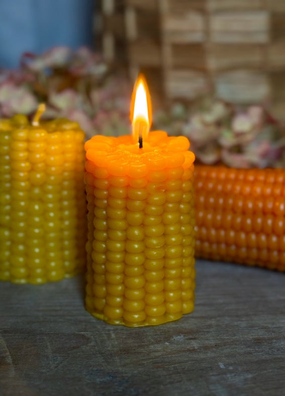 BEESWAX CORN CANDLE