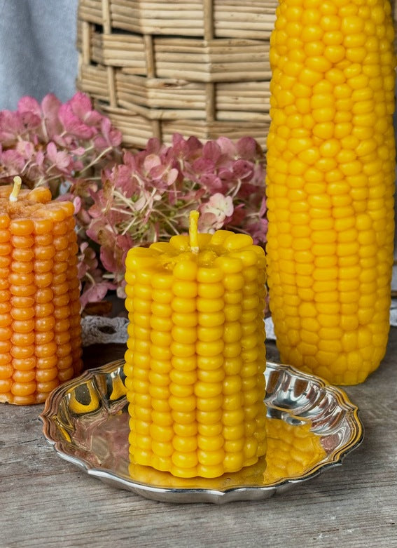 BEESWAX CORN CANDLE