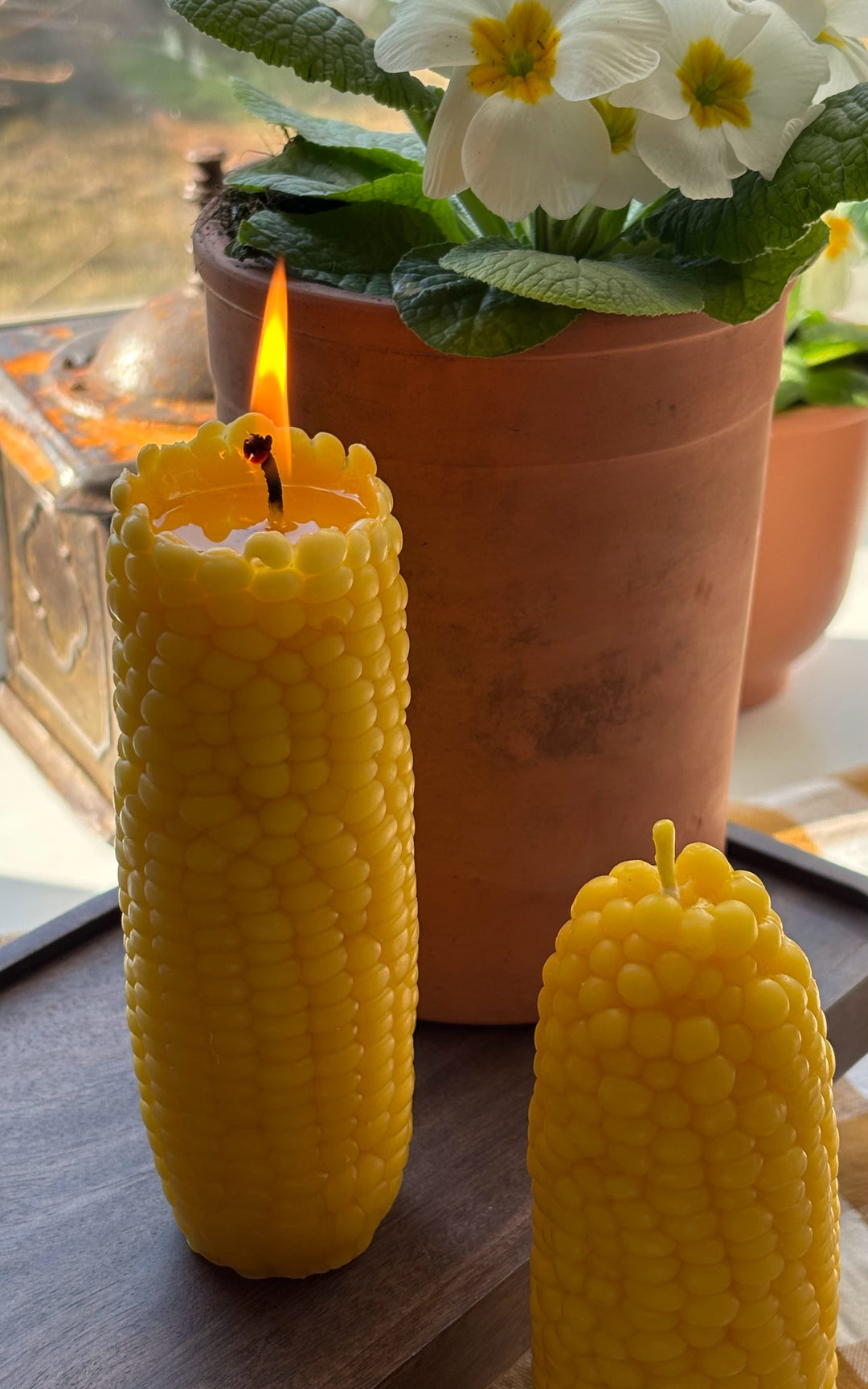 BEESWAX CORN CANDLE