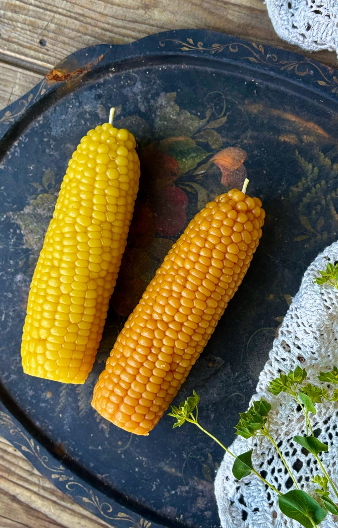 BEESWAX CORN CANDLE