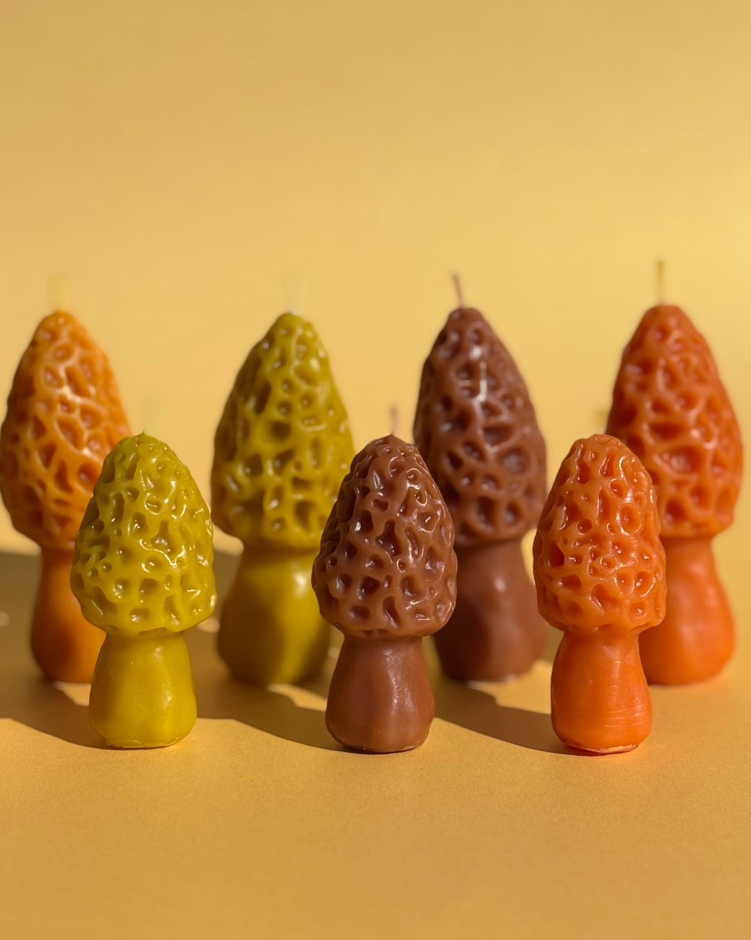 BEESWAX MUSHROOM CANDLE SET