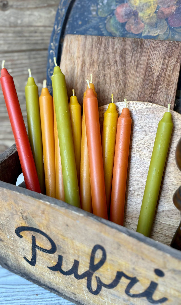 Beeswax taper candles