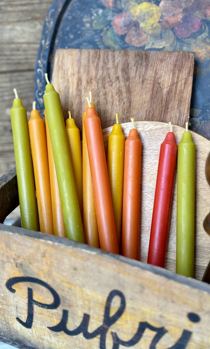Beeswax taper candles