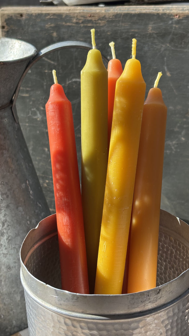Beeswax taper candles