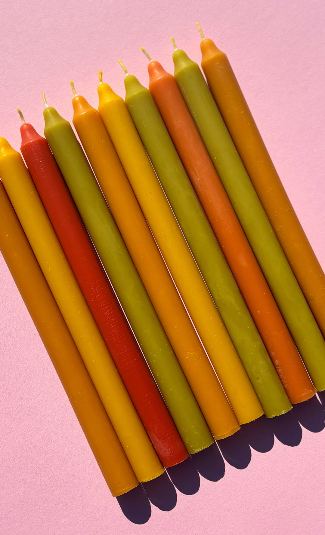 Beeswax taper candles