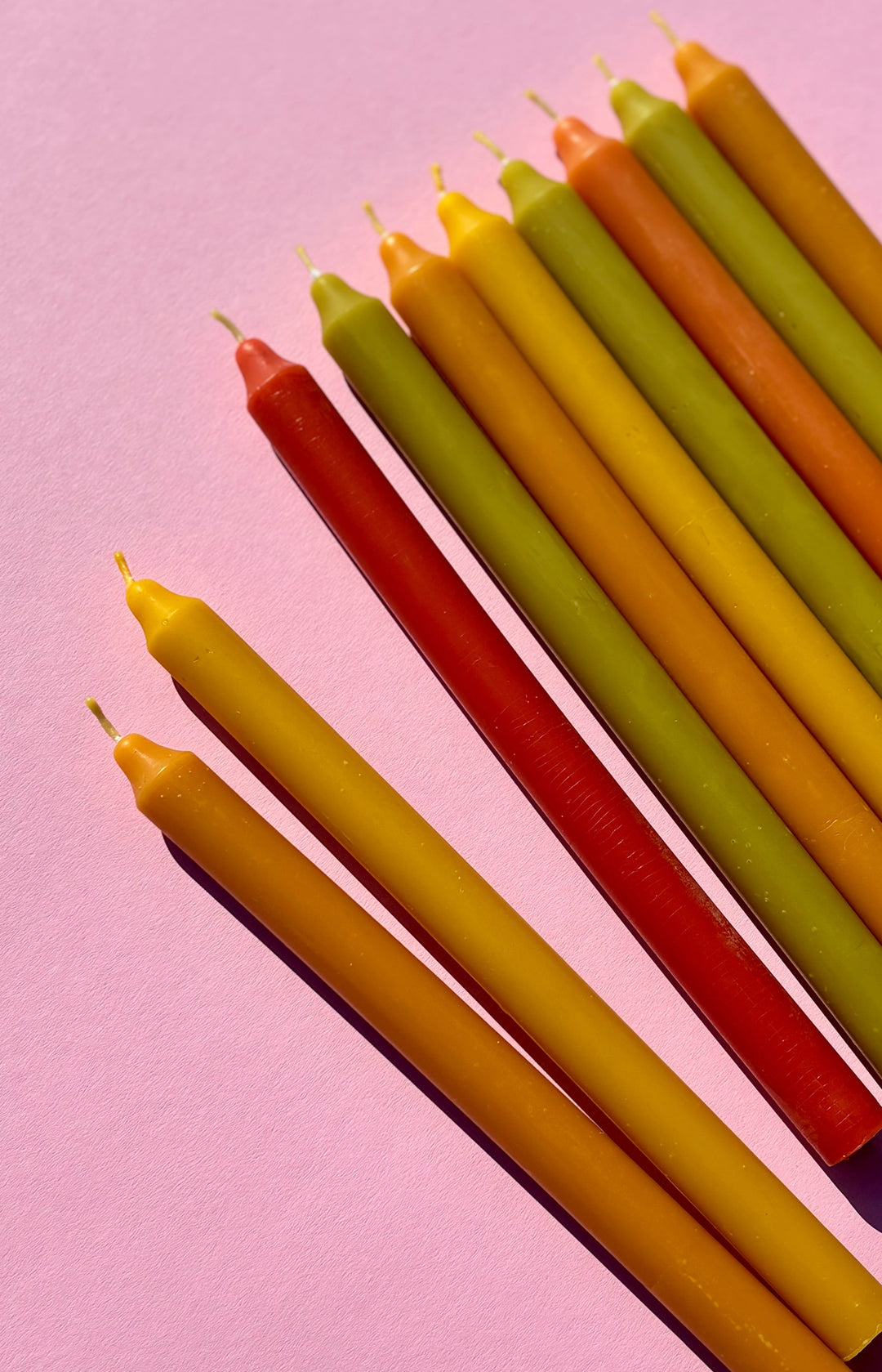 Beeswax taper candles