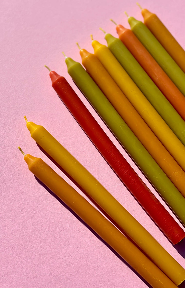 Beeswax taper candles