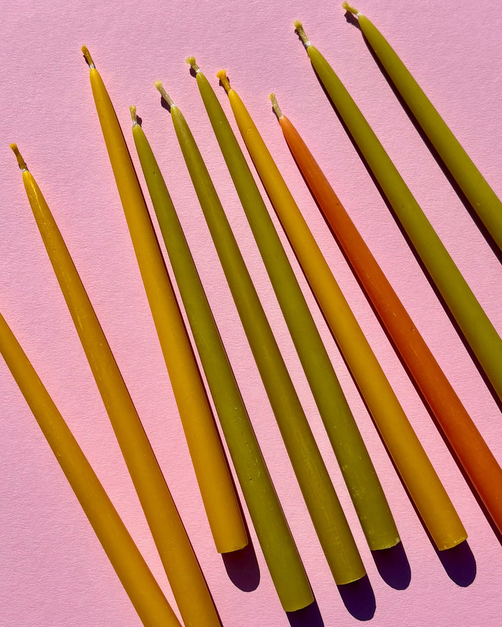 BEESWAX VINTAGE TAPER CANDLES