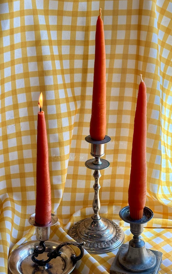 ENSEMBLE DE BOUGIES EN CIRE D'ABEILLE 2 x 20,5 cm x 2,5 cm
