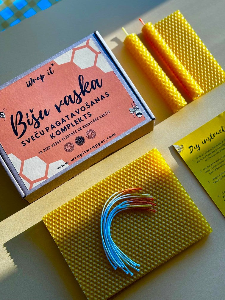 Bišu vaska sveču pagatavošanas komplekts