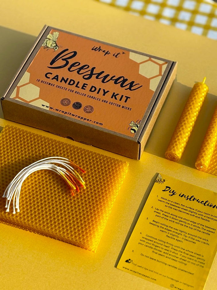 Diy beeswax candle making kit