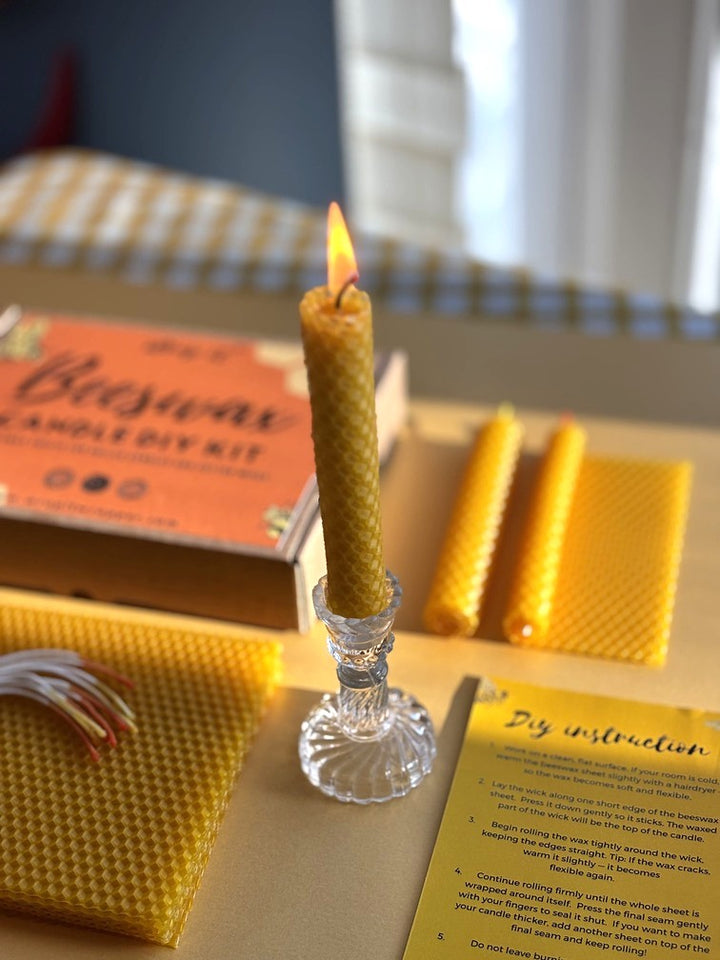 Diy beeswax candle making kit